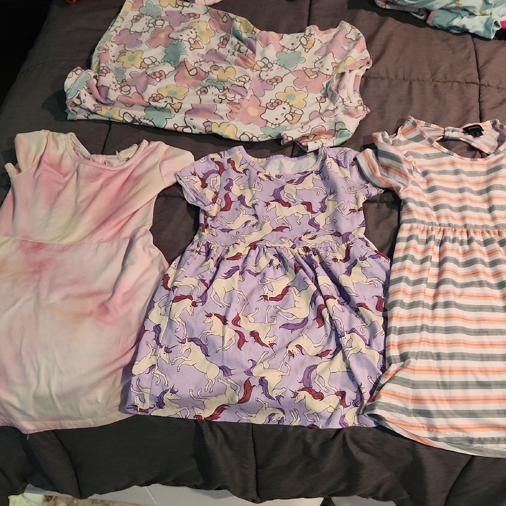 Lot Of Four Girls Dresses,  Size 6-6x